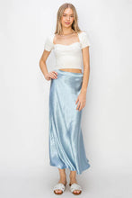 Load image into Gallery viewer, Satin Midi Skirt