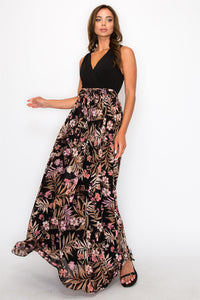 Chiffon Sleeveless Maxi Dress