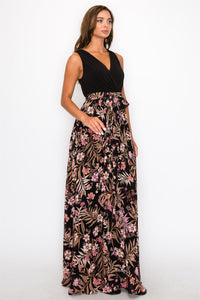 Chiffon Sleeveless Maxi Dress
