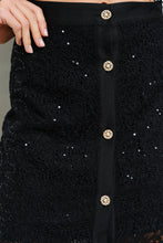 Load image into Gallery viewer, Floral Lace Button-front Midi Skirt