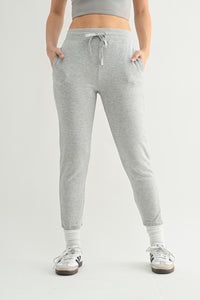 French Terry Cuffed Skinny Joggers