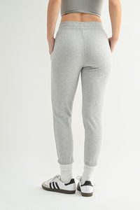 French Terry Cuffed Skinny Joggers