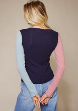 Load image into Gallery viewer, Color Block Long Sleeve Top