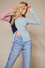 Load image into Gallery viewer, Color Block Long Sleeve Top