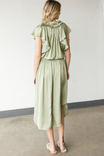 Load image into Gallery viewer, Solid Satin Midi Dress