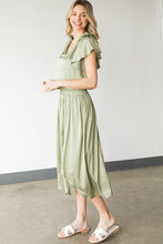 Load image into Gallery viewer, Solid Satin Midi Dress