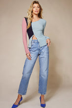 Load image into Gallery viewer, Color Block Long Sleeve Top