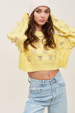 Load image into Gallery viewer, Checkerboard Pattern Fringed Sweater