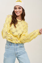 Load image into Gallery viewer, Checkerboard Pattern Fringed Sweater