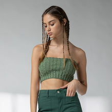 Load image into Gallery viewer, Wendy Cable Knit Sweater Tube Top