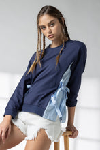 Load image into Gallery viewer, Amberly Sweatshirt with Contrast Side Ties