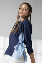 Load image into Gallery viewer, Amberly Sweatshirt with Contrast Side Ties