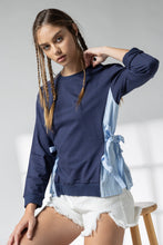 Load image into Gallery viewer, Amberly Sweatshirt with Contrast Side Ties