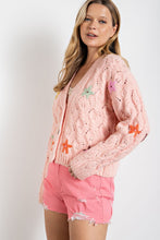 Load image into Gallery viewer, Hand Embroidered Crop Sweater Cardigan