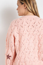 Load image into Gallery viewer, Hand Embroidered Crop Sweater Cardigan
