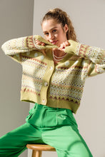 Load image into Gallery viewer, Olivia Long Sleeve V-neck Multicolor Cardigan