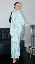 Load image into Gallery viewer, Paisley Satin Bias Cut Long Skirts