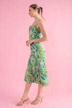 Load image into Gallery viewer, Mia Printed Cowl Neck Midi Dress