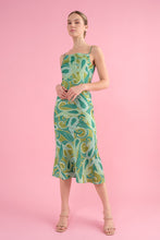 Load image into Gallery viewer, Mia Printed Cowl Neck Midi Dress