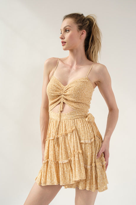 Paola Smocking Ruched Top Dress