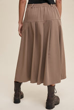 Load image into Gallery viewer, Pleated A-Line High Waisted Skirt