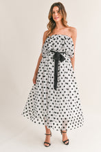 Load image into Gallery viewer, Polka Dot Ruffle Midi Dress