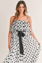 Load image into Gallery viewer, Polka Dot Ruffle Midi Dress