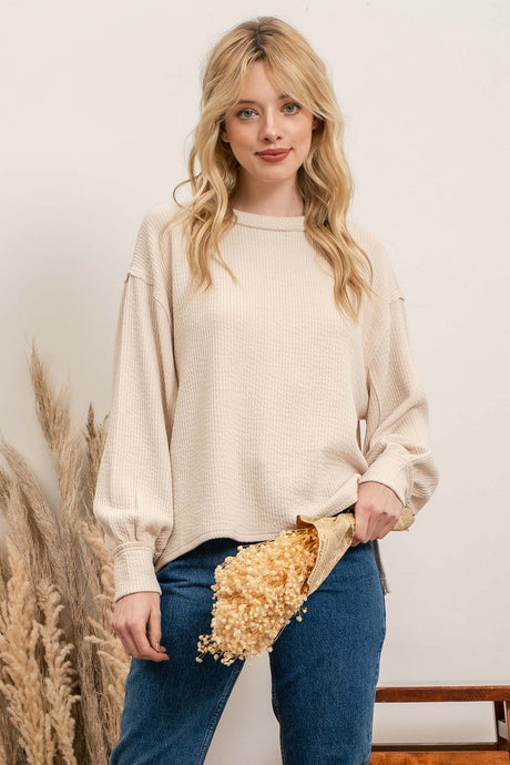 Solid Crewneck Top