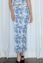 Load image into Gallery viewer, Denim Printed Mesh Long Skirts
