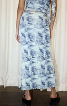 Load image into Gallery viewer, Denim Printed Mesh Long Skirts