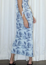 Load image into Gallery viewer, Denim Printed Mesh Long Skirts