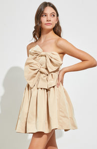 Bow Front Skater Dress
