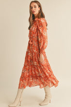 Load image into Gallery viewer, Button Down Ruffle Tiered Midi Dress