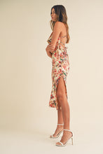 Load image into Gallery viewer, Satin Floral Printed Midi Dress