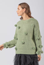 Load image into Gallery viewer, Pom Pom Chunky Oversized Knit Sweater Top
