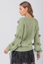 Load image into Gallery viewer, Pom Pom Chunky Oversized Knit Sweater Top