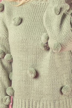 Load image into Gallery viewer, Pom Pom Chunky Oversized Knit Sweater Top