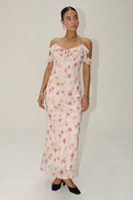Load image into Gallery viewer, Dreamy Floral Ruffle Shoulder Long Dress