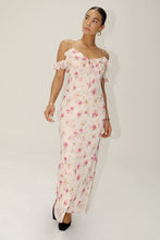 Load image into Gallery viewer, Dreamy Floral Ruffle Shoulder Long Dress