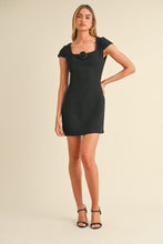Load image into Gallery viewer, Corsage Tweed Mini Dress