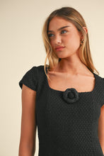 Load image into Gallery viewer, Corsage Tweed Mini Dress