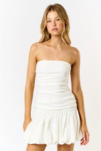 Load image into Gallery viewer, Tube Riffle Mini Dress with Bubble Ruffle Hem