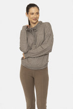 Load image into Gallery viewer, Brushed Cowl Neck Lounge Pullover