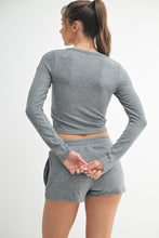 Load image into Gallery viewer, Brushed Hacci Button Henley Top