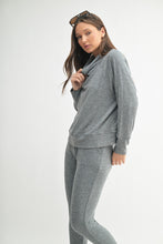 Load image into Gallery viewer, Brushed Hacci Cowl Neck Pullover