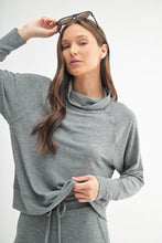 Load image into Gallery viewer, Brushed Hacci Cowl Neck Pullover