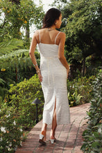 Load image into Gallery viewer, Textured Slip Dress with Spaghetti Straps