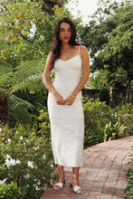 Load image into Gallery viewer, Textured Slip Dress with Spaghetti Straps