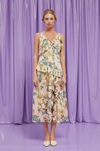 Load image into Gallery viewer, Floral Ruffle Sleeveless Midi Dress