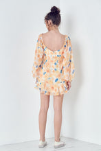 Load image into Gallery viewer, Bustier Ruffled Neck Long Sleeve Mini Dress